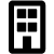 Ikon flerbostadshus.