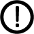 Ikon utropstecken.
