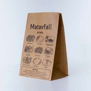 Brun matavfallspåse i papp, 9 liter.