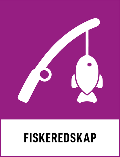 Piktogram för fiskeredskap.