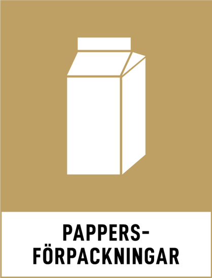 Piktogram pappersförpackningar.