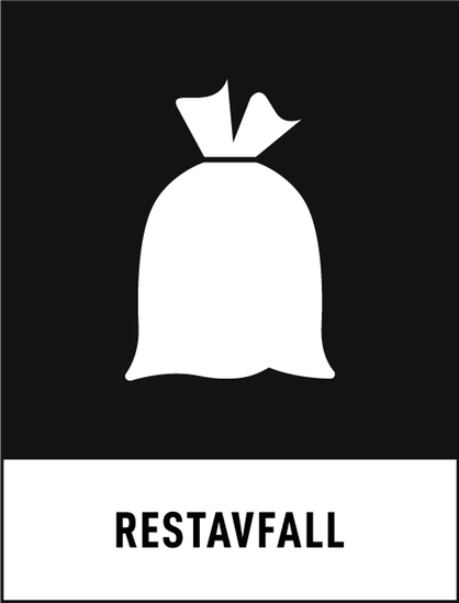 Piktogram för restavfall.